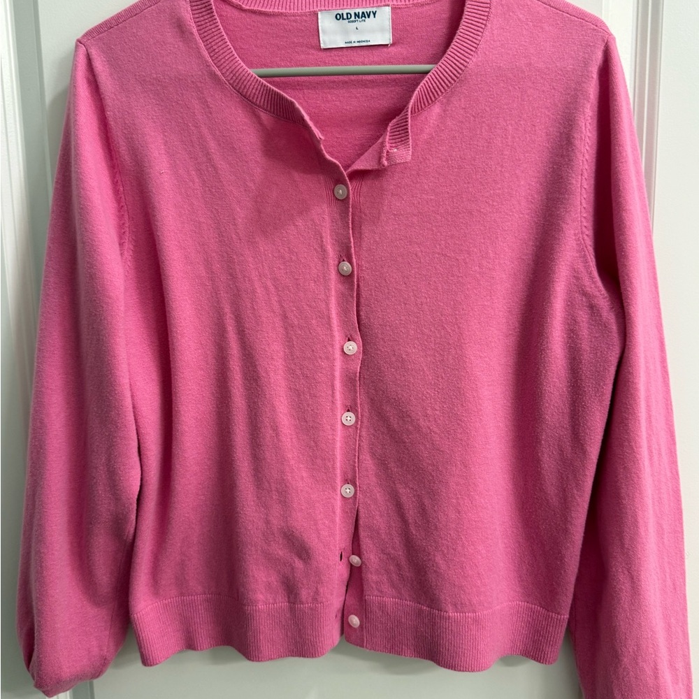 Old Navy Women's Vibrant Pink Cardigan